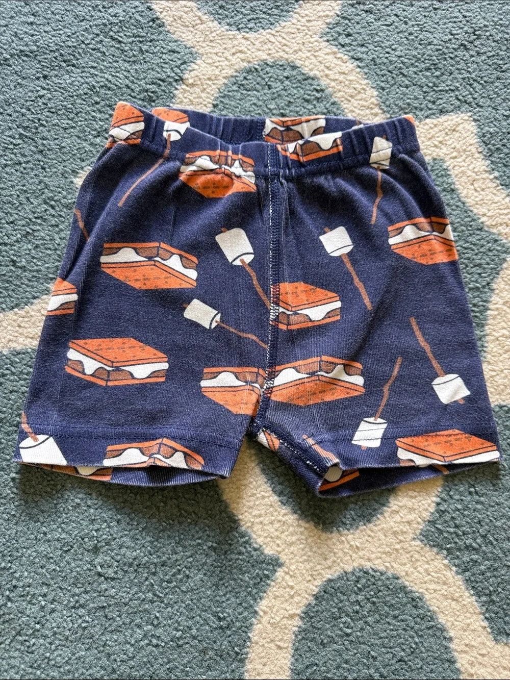 Hanna Andersson Navy S'mores & Marshmallow Kids Pajama Set